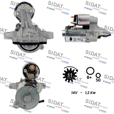 SIDAT S12VS0803 Starter for FORD