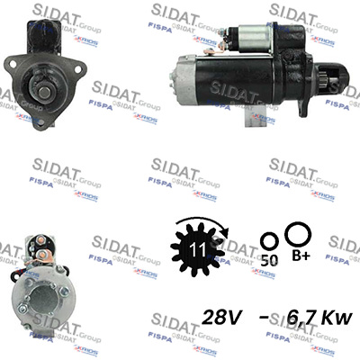 SIDAT S24BH0119A2 Startmotor