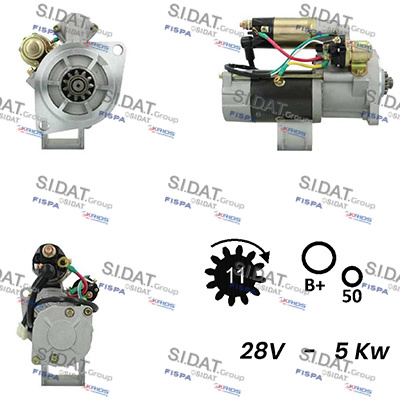 SIDAT S24MH0138A2 Startmotor