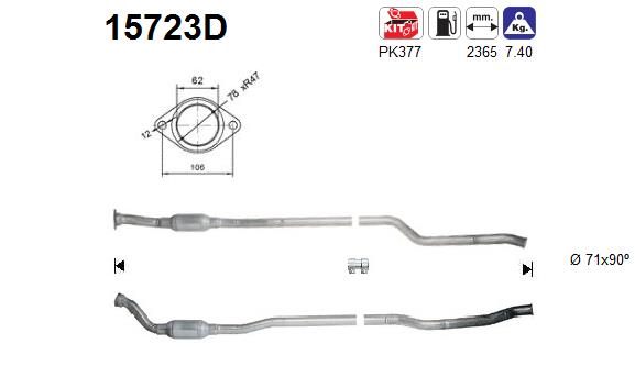 AS 15723D Catalizzatore