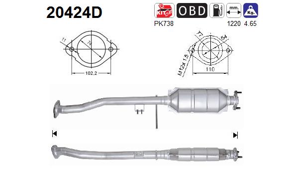 AS 20424D Catalizzatore