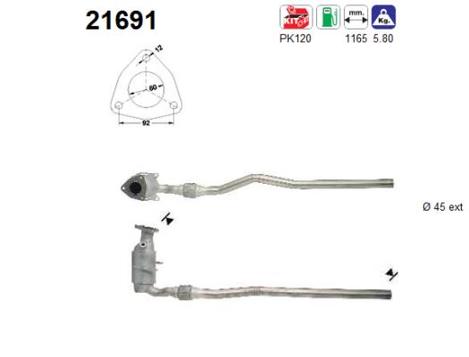 AS 21691 Catalizzatore