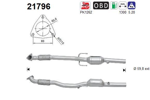 AS 21796 Catalizzatore