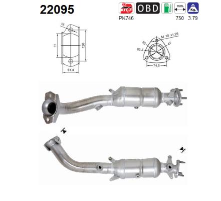 AS 22095 Catalizzatore