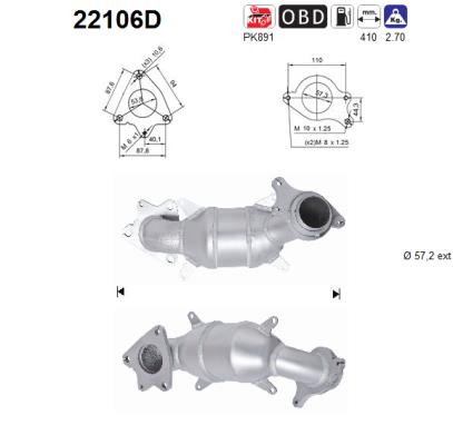 AS 22106D Catalizzatore