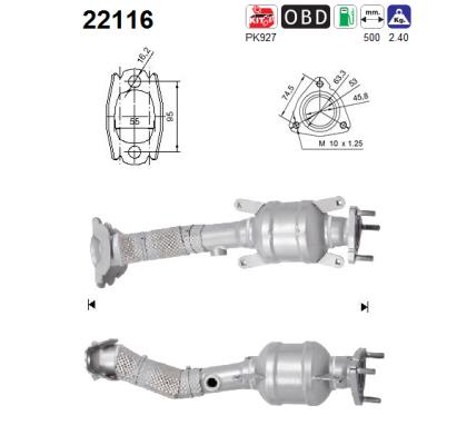 AS 22116 Catalizzatore