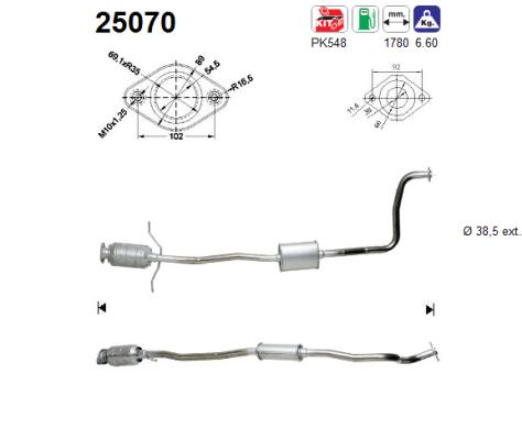 AS 25070 Catalizzatore
