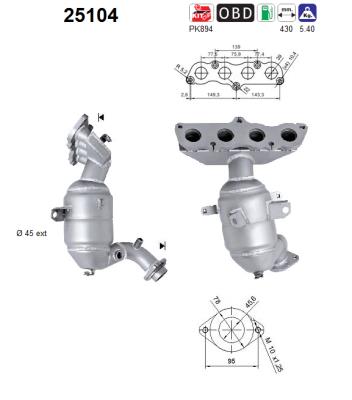 AS 25104 Catalizzatore