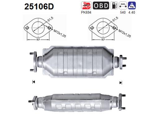 AS 25106D Catalizzatore