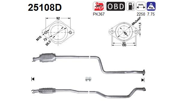 AS 25108D Catalizzatore