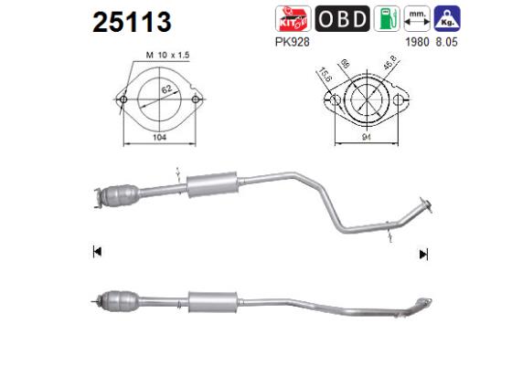 AS 25113 Catalizzatore