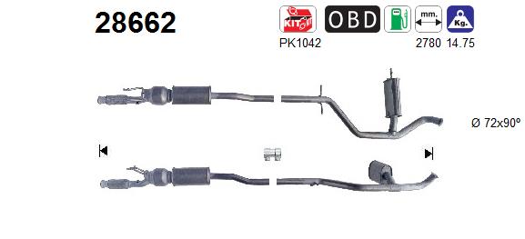 AS 28662 Catalizzatore