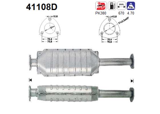 AS 41108D Catalizzatore