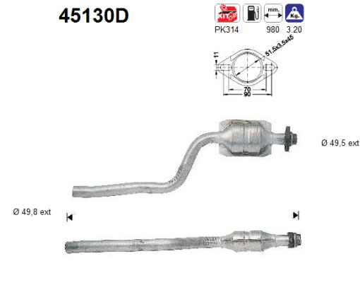 AS 45130D Catalizzatore