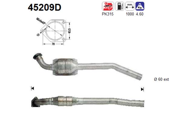 AS 45209D Catalizzatore