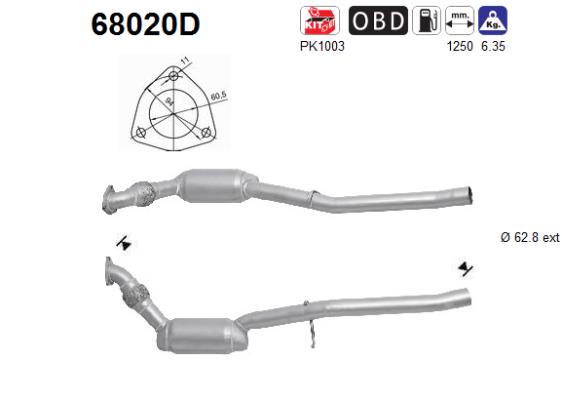 AS 68020D Catalizzatore
