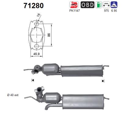 AS 71280 Catalizzatore