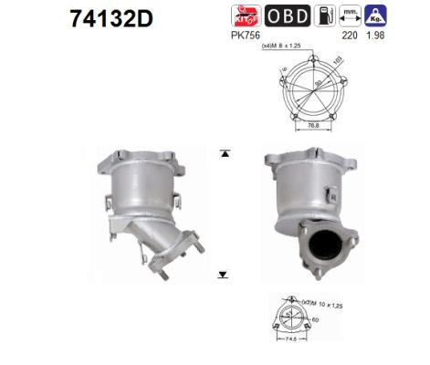 AS 74132D Catalizzatore