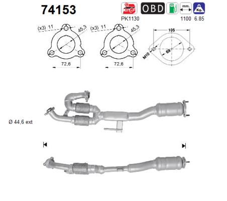 AS 74153 Catalizzatore