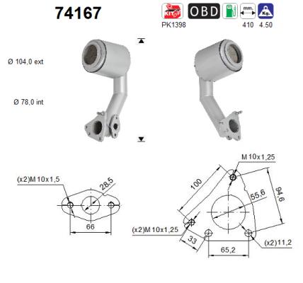 AS 74167 Catalizzatore
