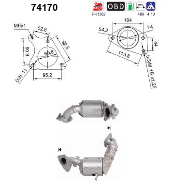 AS 74170 Catalizzatore
