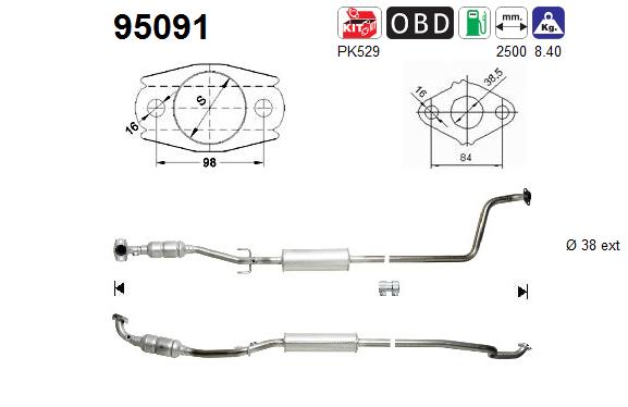 AS 95091 Catalizzatore
