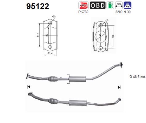 AS 95122 Catalizzatore