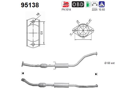 AS 95138 Catalizzatore