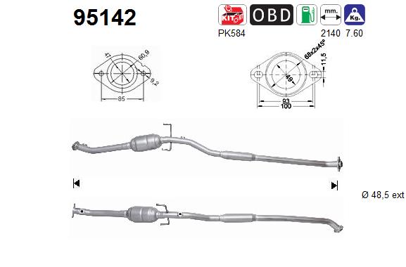 AS 95142 Catalizzatore