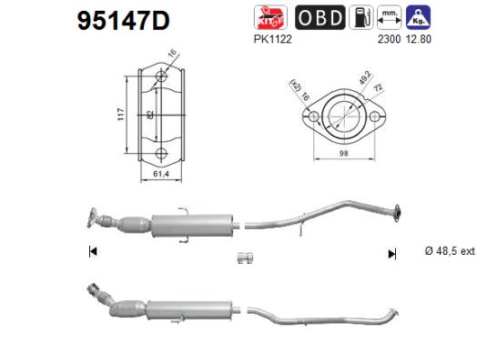 AS 95147D Catalizzatore