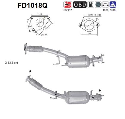 AS FD1018Q Filtro...