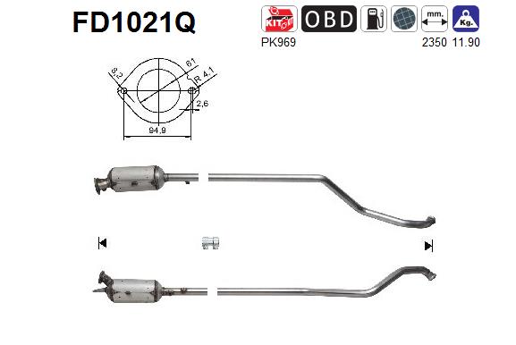 AS FD1021Q Filtro...