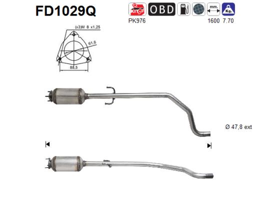 AS FD1029Q Filtro...