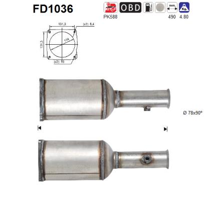 AS FD1036 Filtro...