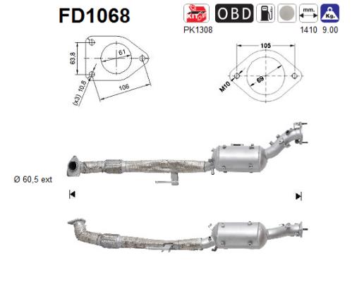 AS FD1068 Filtro...
