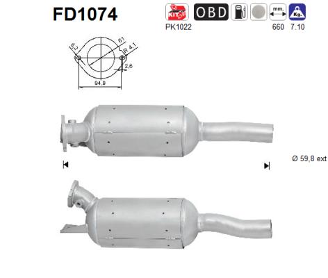 AS FD1074 Filtro...