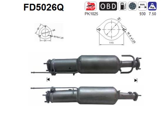 AS FD5026Q Filtro...
