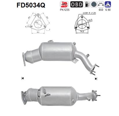 AS FD5034Q Filtro...