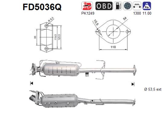 AS FD5036Q Filtro...
