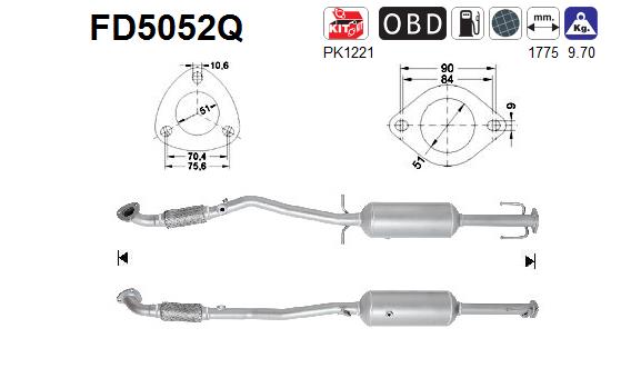 AS FD5052Q Filtro...