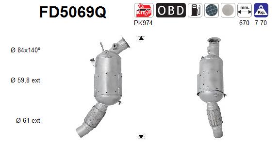 AS FD5069Q Filtro...