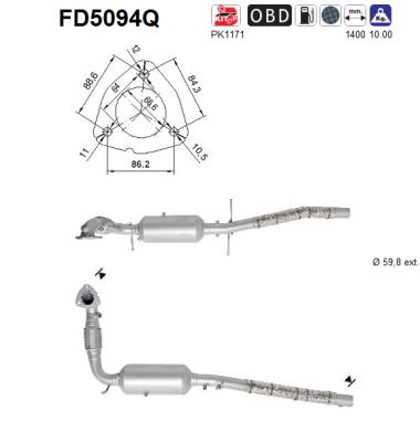 AS FD5094Q Filtro...