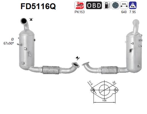 AS FD5116Q Filtro...