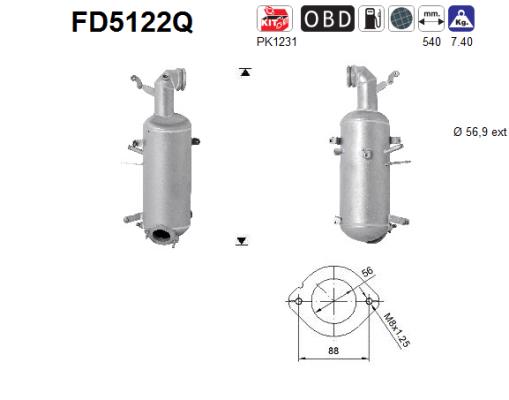 AS FD5122Q Filtro...