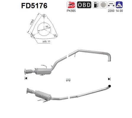 AS FD5176 Filtro...