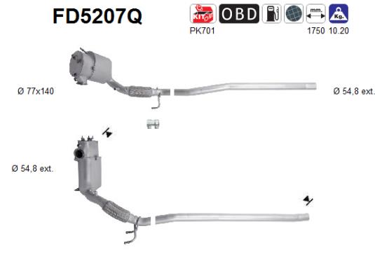 AS FD5207Q Filtro...