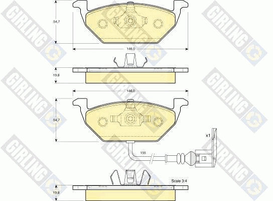 MINGTAI MP3361W ΔΙΣΚΟΦΡΕΝΑ  VW/AUDI/SEAT 2340602