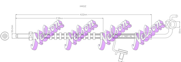 BENDIX 171296B ΣΩΛΗΝΑΚΙ ΦΡΕΝΩΝ