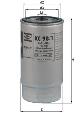 MAHLE KC 98/1 Fuel Filter...