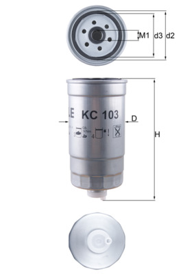 MAHLE KC 103 filtru...